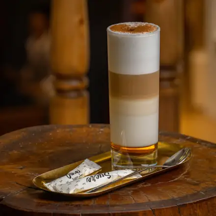 Latte macchiato au sirop